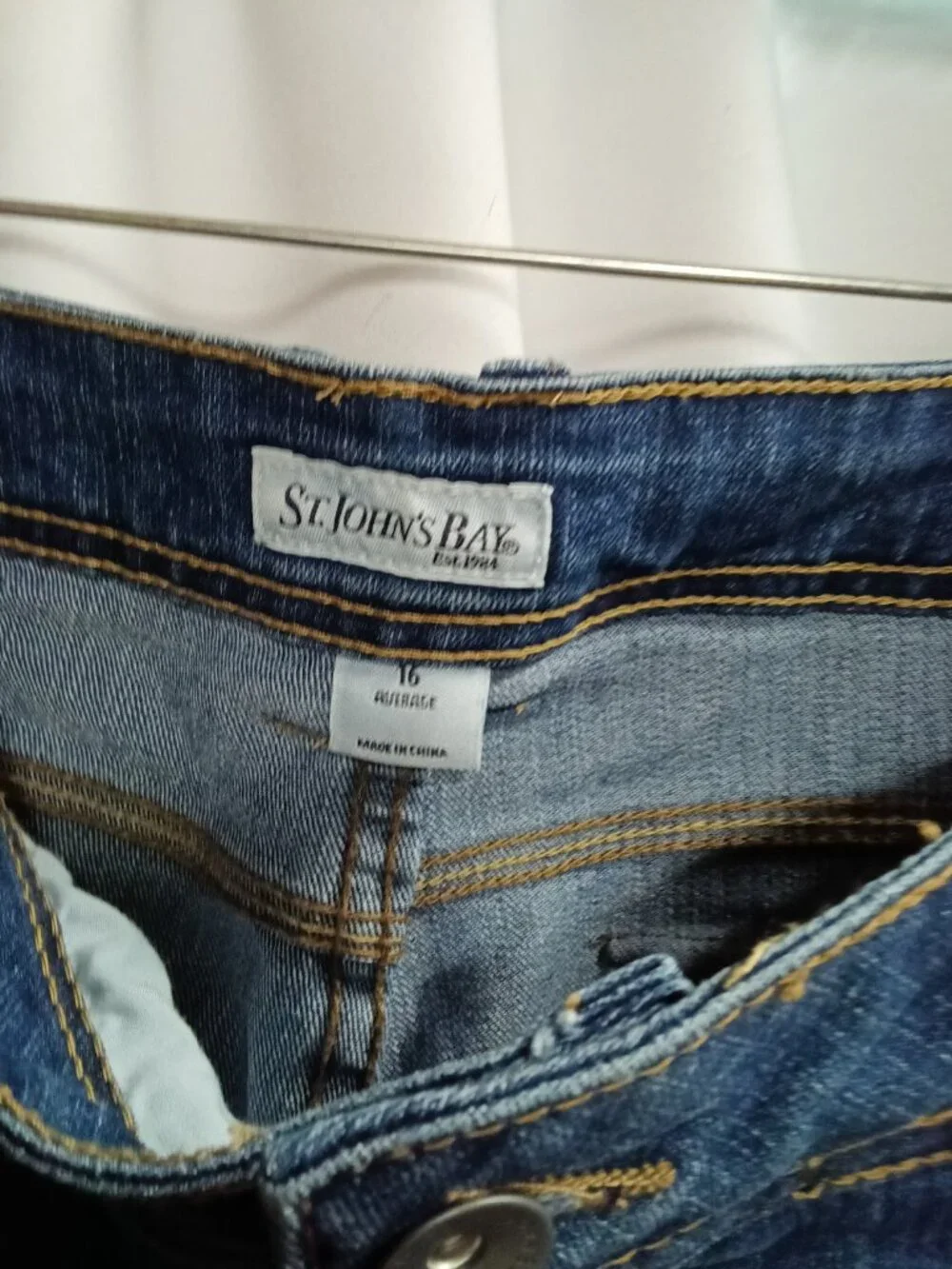 St. John's Bay Women's Denim Jeans with Embroidered Pockets